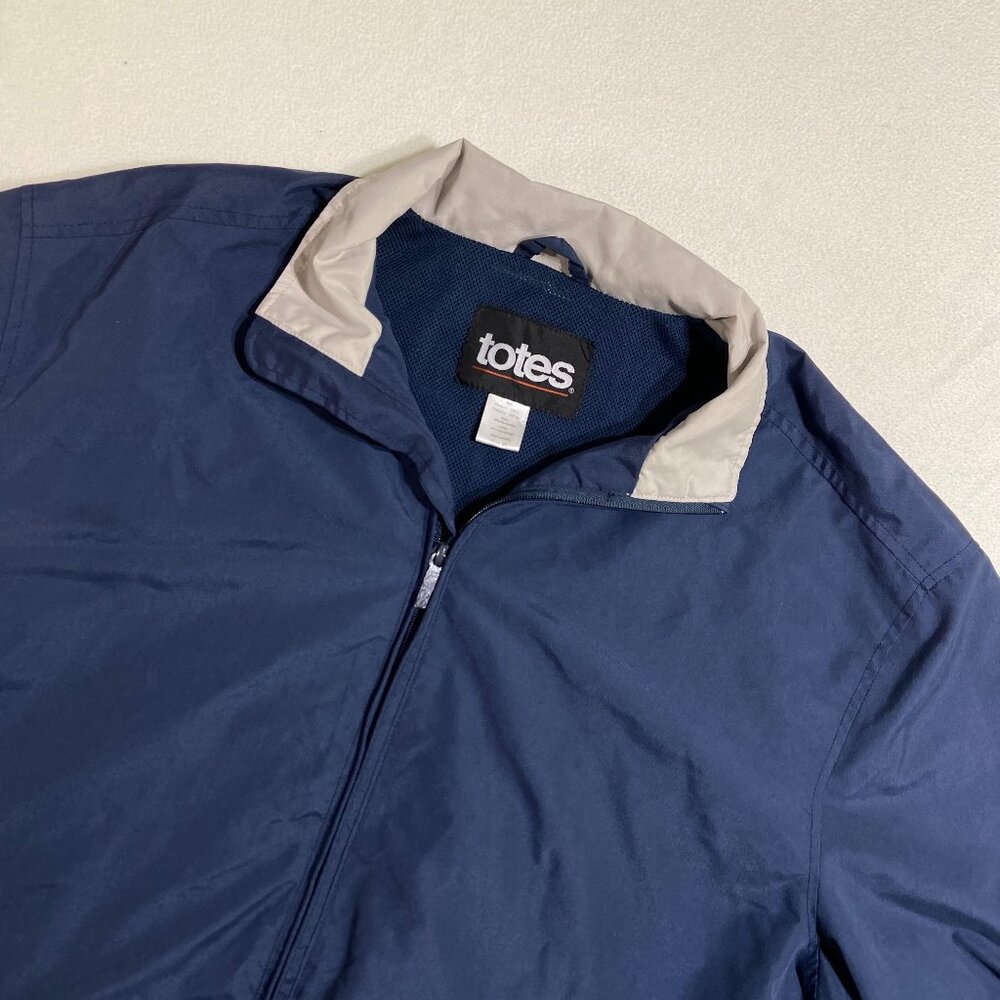 Totes Vintage Windbreaker Adult XL Blue Y2K two tone jacket Vintage